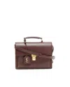 Saint Laurent High School Bag In Brown