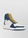 Saint Laurent High Top Leather Sneakers In Multi