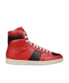 Saint Laurent High-top Leisure Sneakers In Red