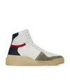 Saint Laurent Sl 24 Mid Top Sneakers In White