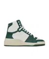 SAINT LAURENT SL/24 MID-TOP trainers IN SMOOTH AND PERFORATED LEATHER