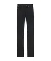 Saint Laurent High-rise Straight-leg Jeans In Black
