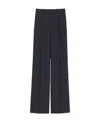 Saint Laurent High-waist Pinstripe Trousers In Blue