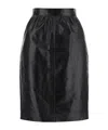Saint Laurent High Waist Skirt In Black