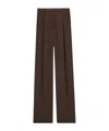 Saint Laurent Crepe Silk Pant In Green