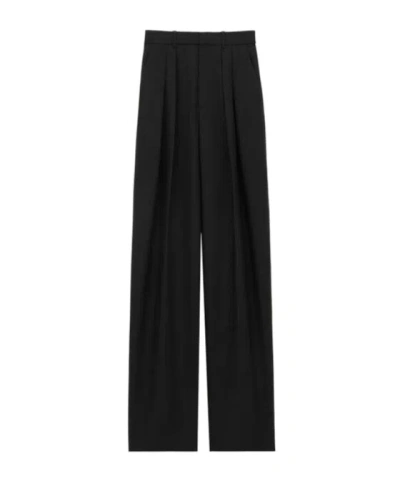 Saint Laurent High Waist Wide Leg Pants
