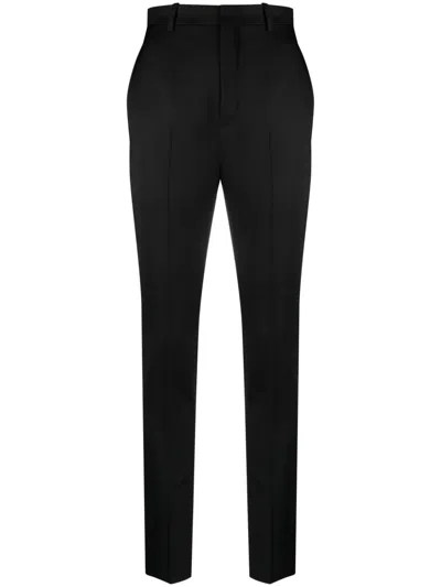 SAINT LAURENT HIGH-WAIST WOOL TROUSERS
