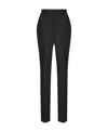 Saint Laurent Black Tailored Pants With Welt Pockets In Wool Woman In Black
