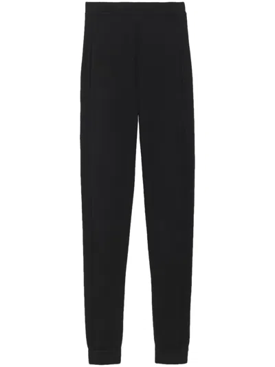 SAINT LAURENT HIGH-WAISTED CASHMERE LEGGINGS
