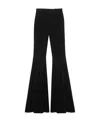 Saint Laurent High-waisted Flared Trousers In Black