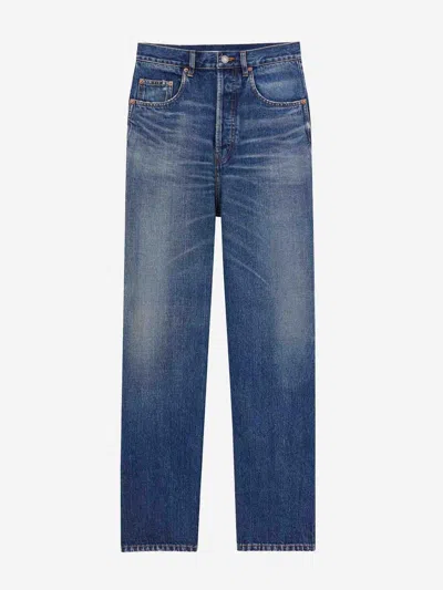 Saint Laurent Jeans In Denim Blue Vintage Heritage