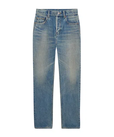 Saint Laurent High-waisted Jeans In Blue