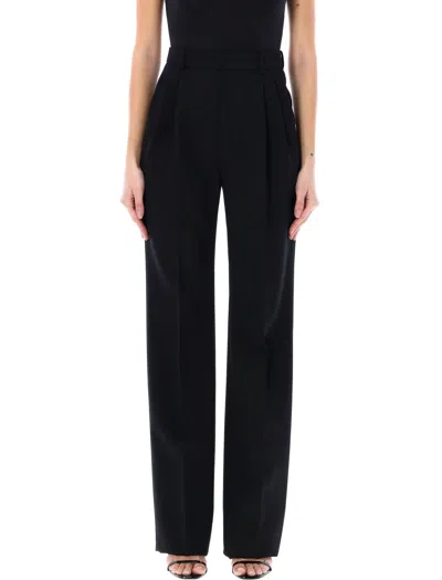 Saint Laurent High-waisted Pants In Black