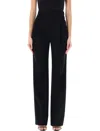 Saint Laurent High-waist Tailored Trousers In Black