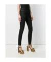 Saint Laurent High-waisted Skinny Jeans In Black