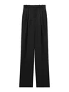 Saint Laurent Wool Pants In Black
