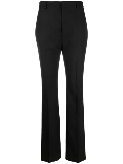 Saint Laurent High-waisted Tailored Trousers In Black