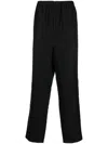Saint Laurent High-waisted Tapered Trousers In Schwarz