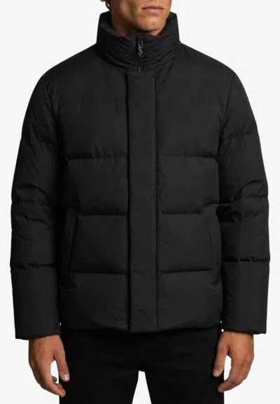 Saint Laurent High-neck Down Padded Jacket In Black