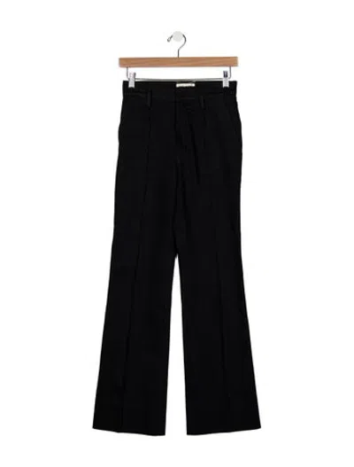 Pre-owned Saint Laurent High-rise Flared Jeans In Black