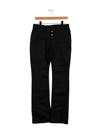 Pre-owned Saint Laurent High-rise Flared Jeans W/ Tags In Black