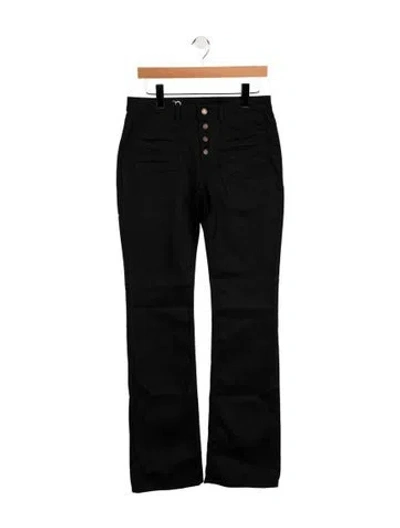 Pre-owned Saint Laurent High-rise Flared Jeans W/ Tags In Black