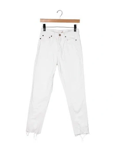 Pre-owned Saint Laurent High-rise Straight Leg Jeans In Multicolor