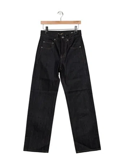 Pre-owned Saint Laurent High-rise Straight Leg Jeans W/ Tags In Blue