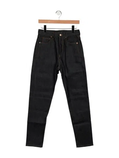 Pre-owned Saint Laurent High-rise Straight Leg Jeans W/ Tags In Blue