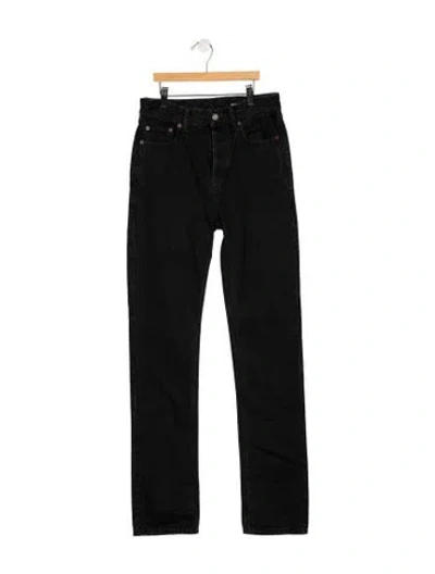 Pre-owned Saint Laurent High-rise Straight Leg Jeans W/ Tags In Blue