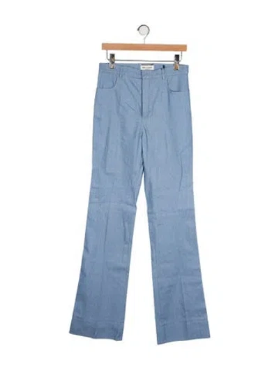 Pre-owned Saint Laurent High-rise Wide Leg Jeans W/ Tags In Blue