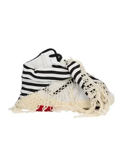 Saint Laurent High-top Leather Sneakers In Neutral