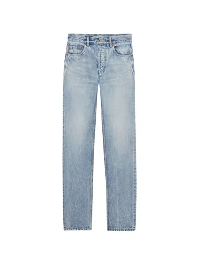 Saint Laurent High-waist Jeans In Blue