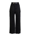 Saint Laurent High-waisted Multi-pocket Cargo Pants In Black