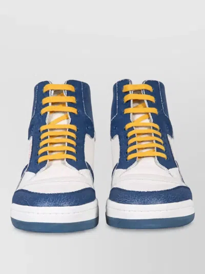 Saint Laurent Hi-top Sneakers In Blue