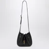 Saint Laurent Mini Paris Vii Leather Crossbody Bag In Black