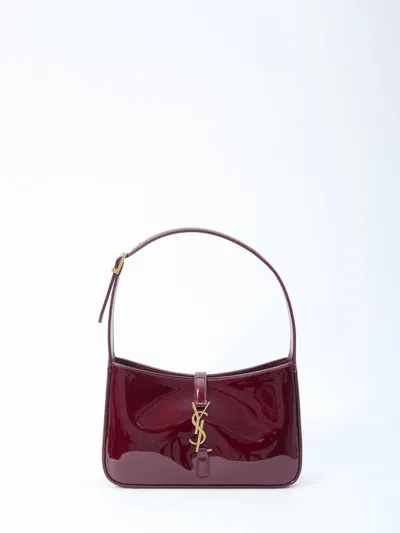 Saint Laurent Hobo Le 5 À 7 Bag In Burgundy