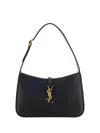 Saint Laurent Le 5 A 7 Ysl Shoulder Bag In Patent Leather In Nero