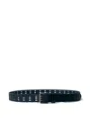 Saint Laurent Holes Belt In Brown