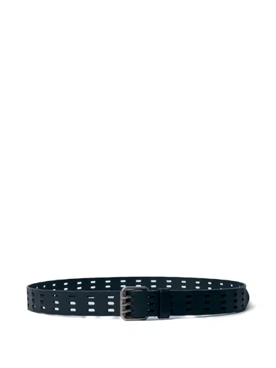 Saint Laurent Holes Belt In Brown