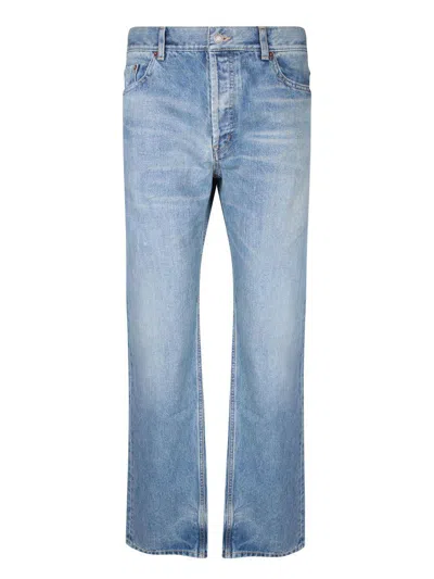 Saint Laurent Qp7 Relaxed Blue Jeans