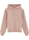 Saint Laurent Oversized Hoodie With Kangaroo Pocket And Ribbed Finish In Light Pink