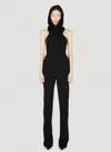 Saint Laurent Hooded Jumpsuit In Black