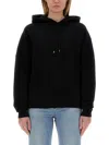 Saint Laurent Women's Cotton Hoodie In Black