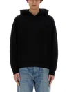 Saint Laurent Men Hoodie In Black
