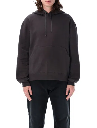 Saint Laurent Hooded Sweatshirt With Logo In Black