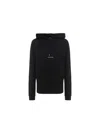 Saint Laurent Black Logo-print Cotton Hoodie In Black