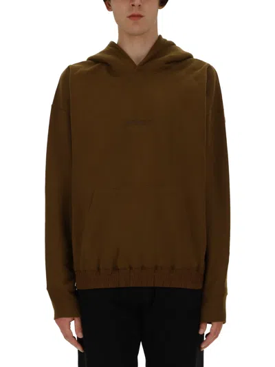 Saint Laurent Hoodie In Brown