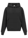 Saint Laurent Organic Cotton Sweatshirt With Frontal Logo Embroidery In Gray