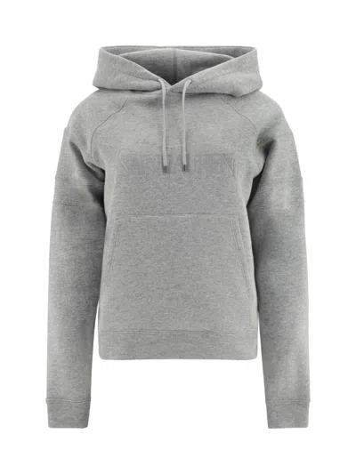 Saint Laurent Hoodie In Grey